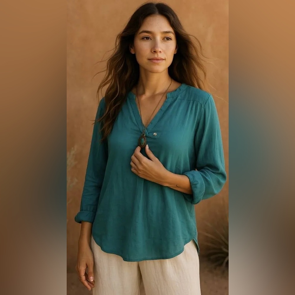 Dolan Left Coast Anthropologie Jillie Long Sleeve Top Airy Boho Chic Soft Girl